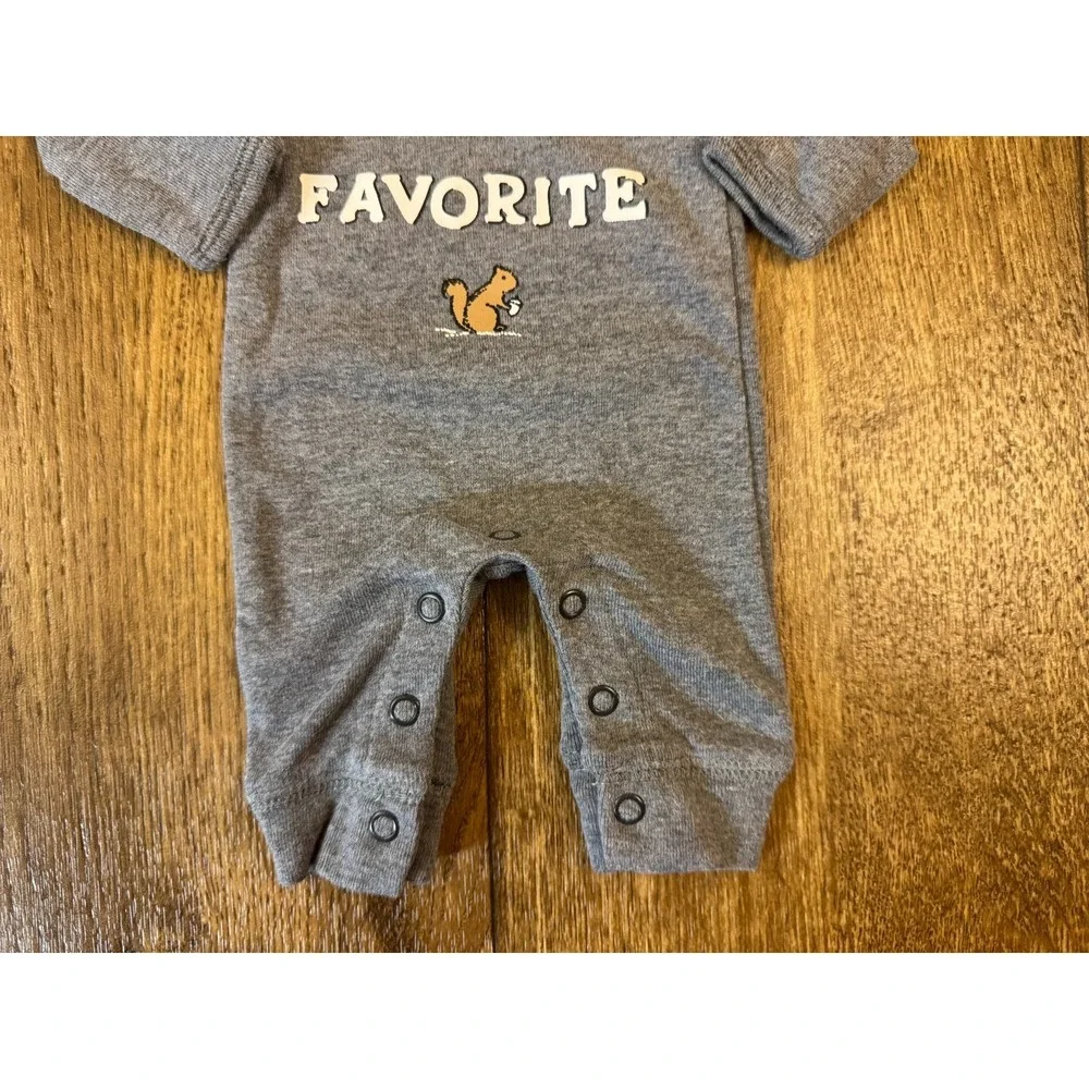 Carters Baby Boy Preemie Outfit Romper Long Sleeve Clothes‎ New Family Favorite